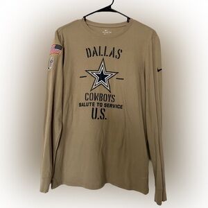 Nike Women’s Dallas Cowboys Long Sleeve Salute to Service Shirt